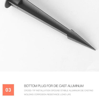 Lampe solaire design Plaque de luxe pour jardin (Alu)