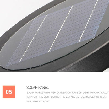 Lampe solaire design Plaque de luxe pour jardin (Alu)