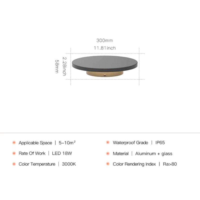 Lampe solaire design Plaque de luxe pour jardin (Alu)