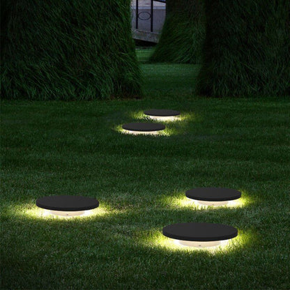 Lampe solaire design Plaque de luxe pour jardin (Alu)