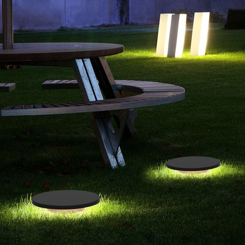 Lampe solaire design Plaque de luxe pour jardin (Alu)