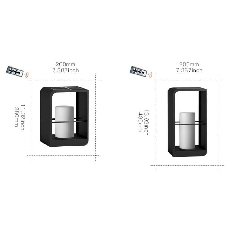 Lampe solaire design Cylindrique Luxe Extérieur LED (68 CM) INOX