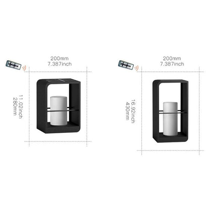 Lampe solaire design Cylindrique Luxe Extérieur LED (68 CM) INOX