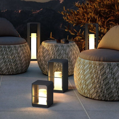 Lampe solaire design Cylindrique Luxe Extérieur LED