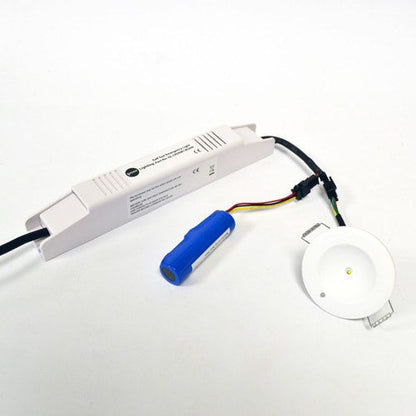 1 Watt LED Self Test Maintained Emergency White Downlight