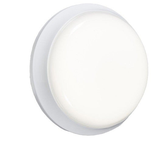 230V IP54 Round Cool White (4000K) LED Bulkhead with Emergency Gear