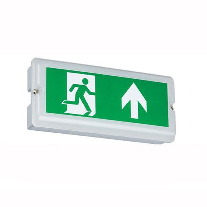 3 Watt 170/144lm LED Maintained IP65 Emergency Bulkhead c/w Legend Kit