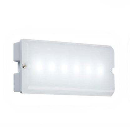 3 Watt 170/144lm LED Maintained IP65 Emergency Bulkhead c/w Legend Kit