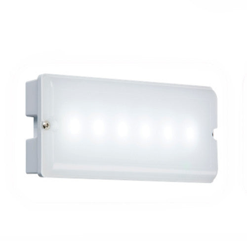3 Watt 170/144lm LED Maintained IP65 Emergency Bulkhead c/w Legend Kit