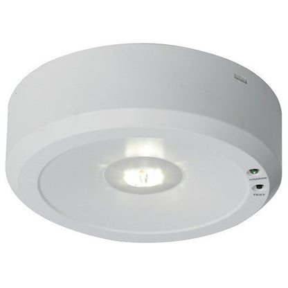 Falcon 5 Watt Escape Route Lens LED Self Test Surface Emergency Downlight