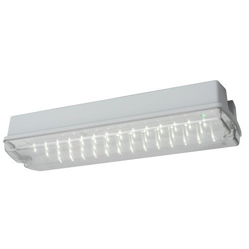 LED Self Test Maintained IP65 Emergency Bulkhead C/W Legend Kit