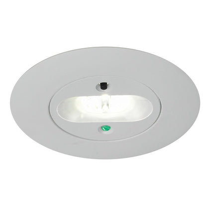 Merlin 5 Watt Escape Route Lens LED Self Test Recessed Emergency Downlight