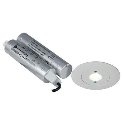 Merlin 5 Watt Open Area Lens LED Self Test Recessed Emergency Downlight