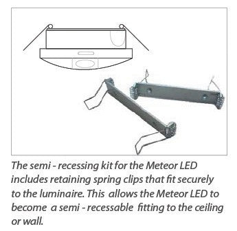 Meteor Slimline LED Maintained IP65 Emergency Bulkhead