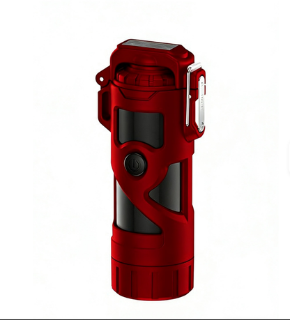 Waterproof Electric Lighter With LED Flashlight