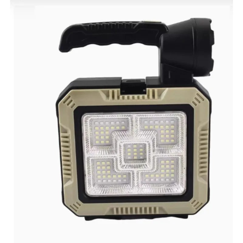 2 in 1 Solar-Powered Handheld Spotlight + Tool Kit box Solar Charging Led Work Light