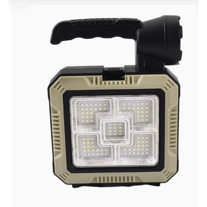 2 in 1 Solar-Powered Handheld Spotlight + Tool Kit box Solar Charging Led Work Light