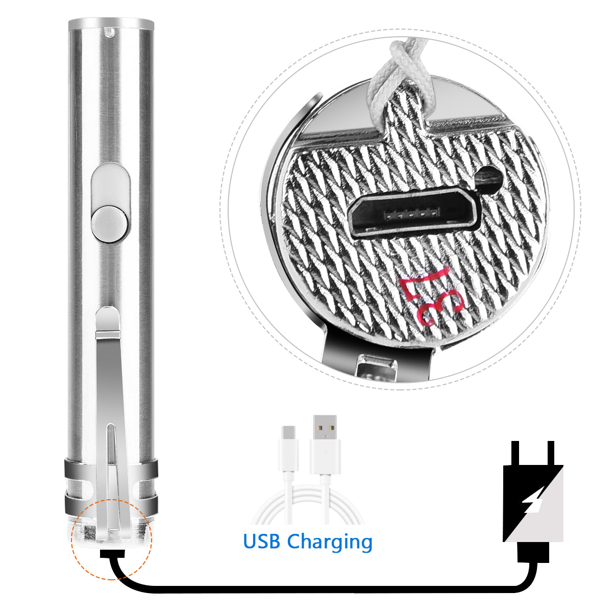 3-in-1 Rechargeable Cat Catch Pointer Toy Pet Training Tool
