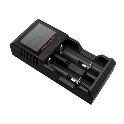 Folomov A2 LCD Display High Current Quick Charge Intelligent Battery Charger 2Slots