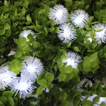 Guirlande Boule Solaires de Neige Blanche