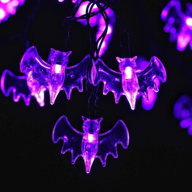 Guirlande solaire lumineuse de jardin avec Chauve souris