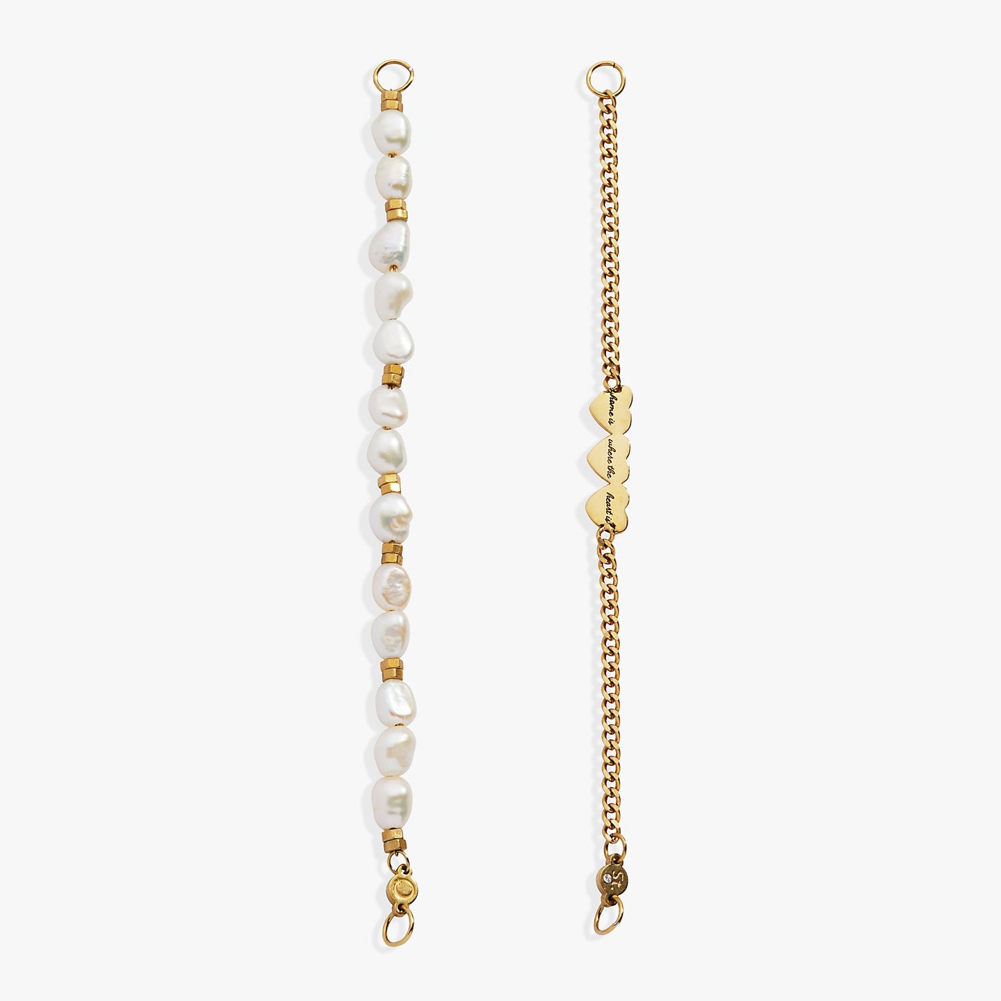 'Home Is Where The Heart Is' Pearl Stranded™ Bracelet Set