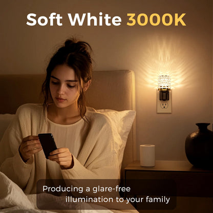 Plug-in Night Light Crystal Diamond Style