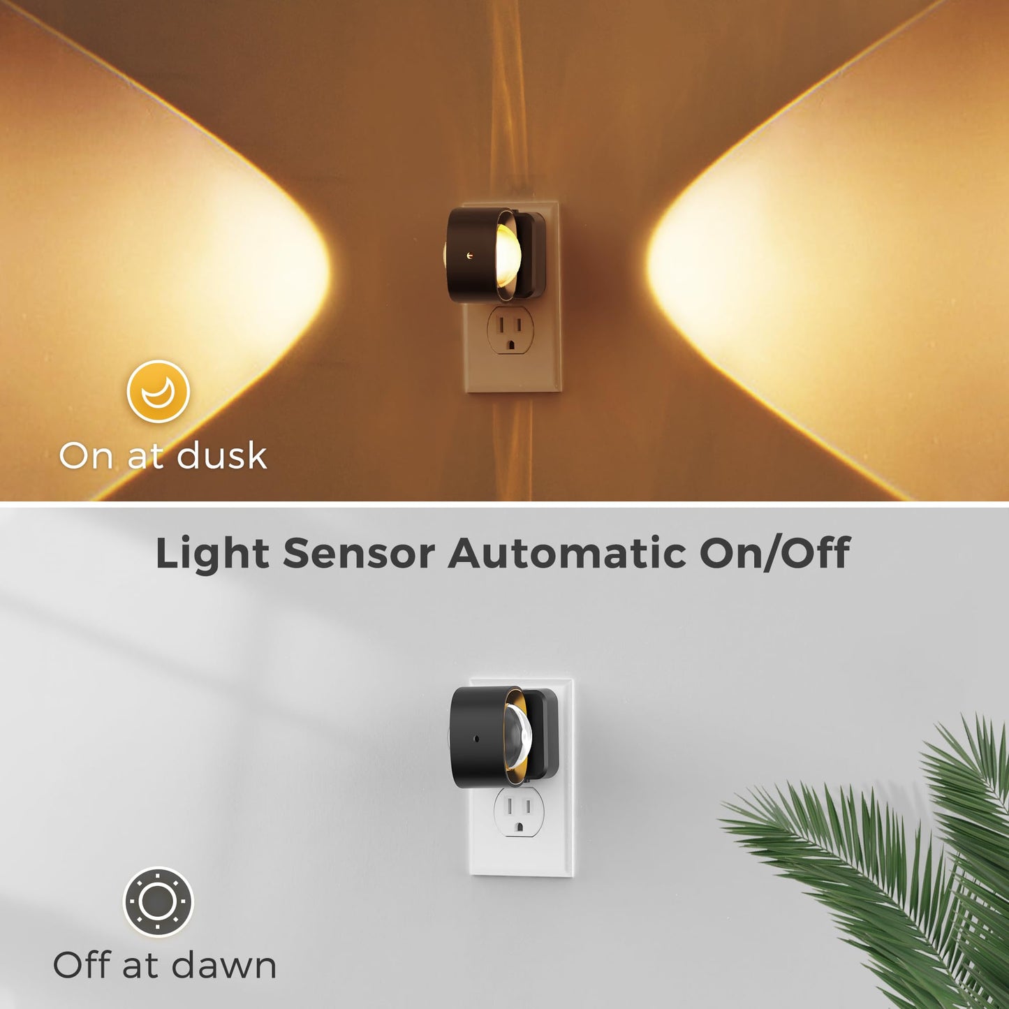 Plug-in Night Light Projector 180°Rotating