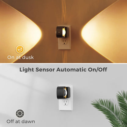 Plug-in Night Light Projector 180°Rotating