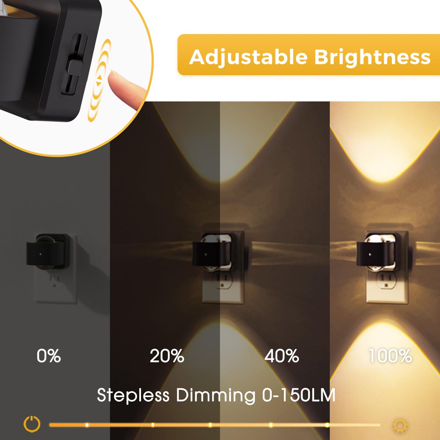 Plug-in Night Light Projector 180°Rotating