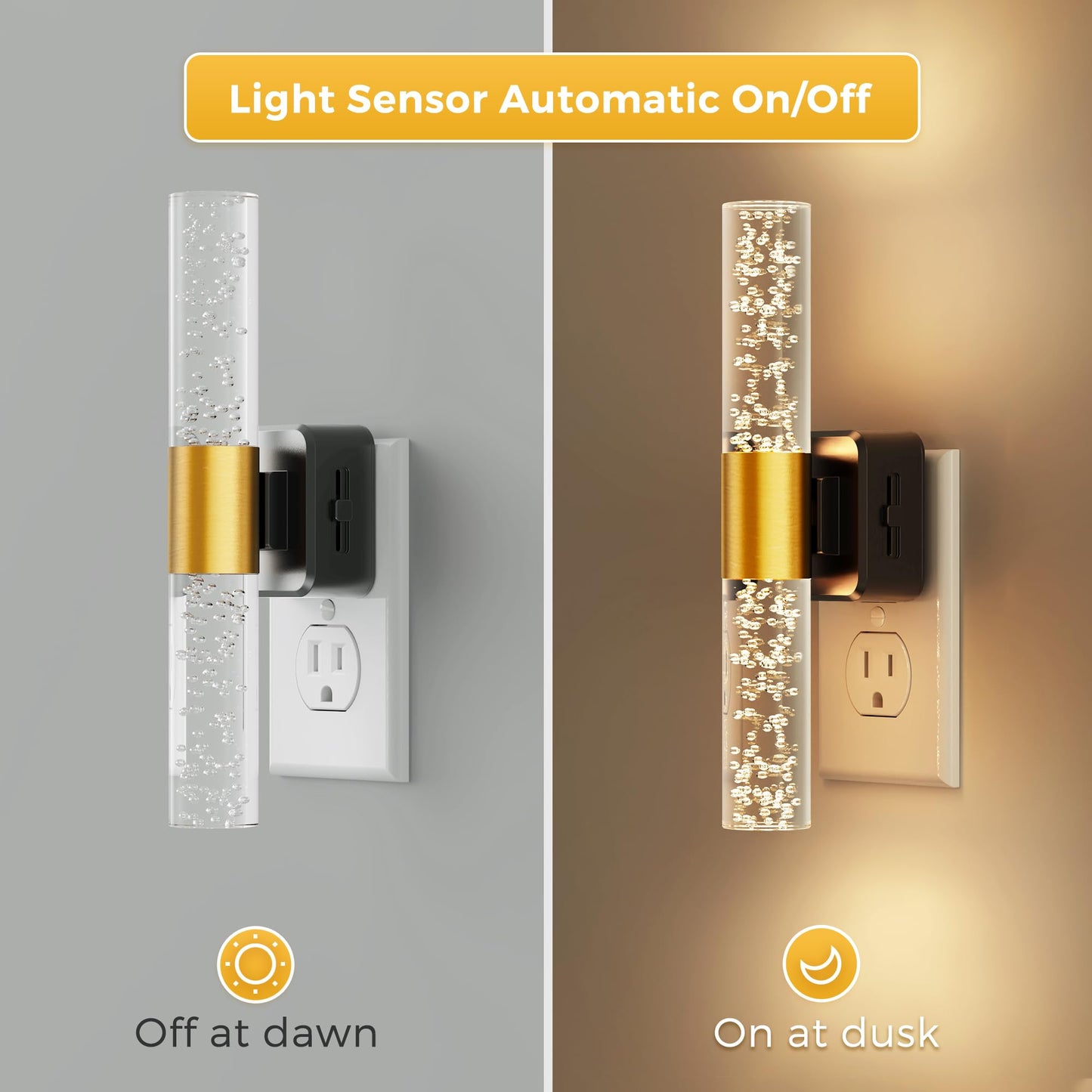 Plug-in Night Light Acrylic Bubble (Rotatable)