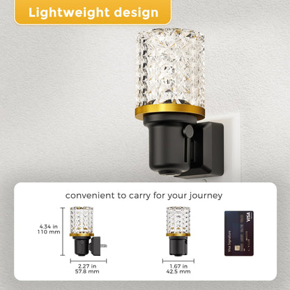 Plug-in Night Light Crystal Diamond Style