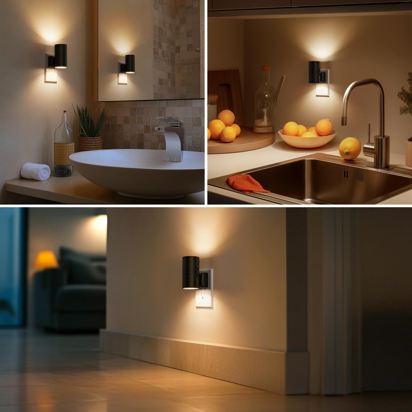 Plug-in Night Light Wall Sconce Style