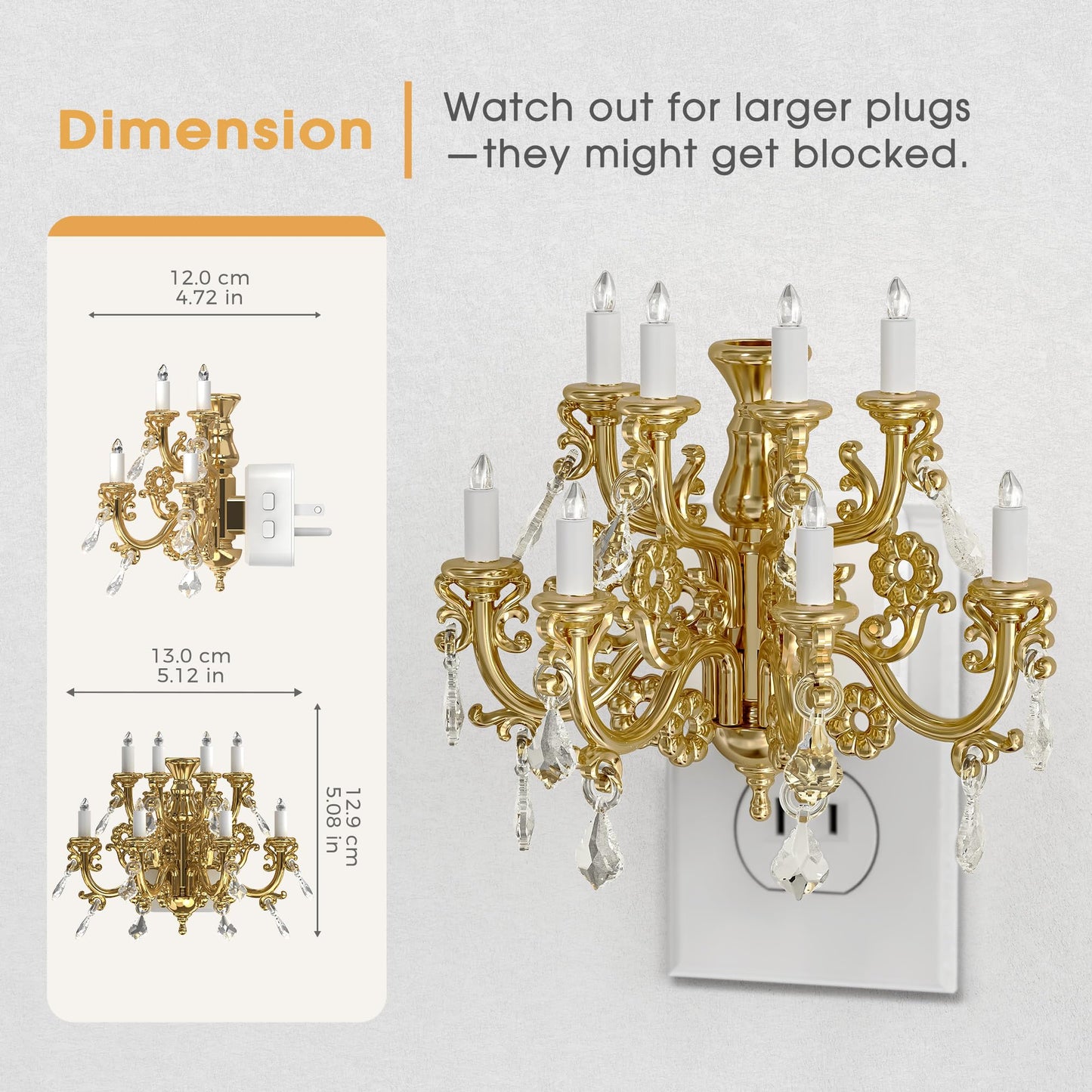 Plug-in Night Light Chandelier Design