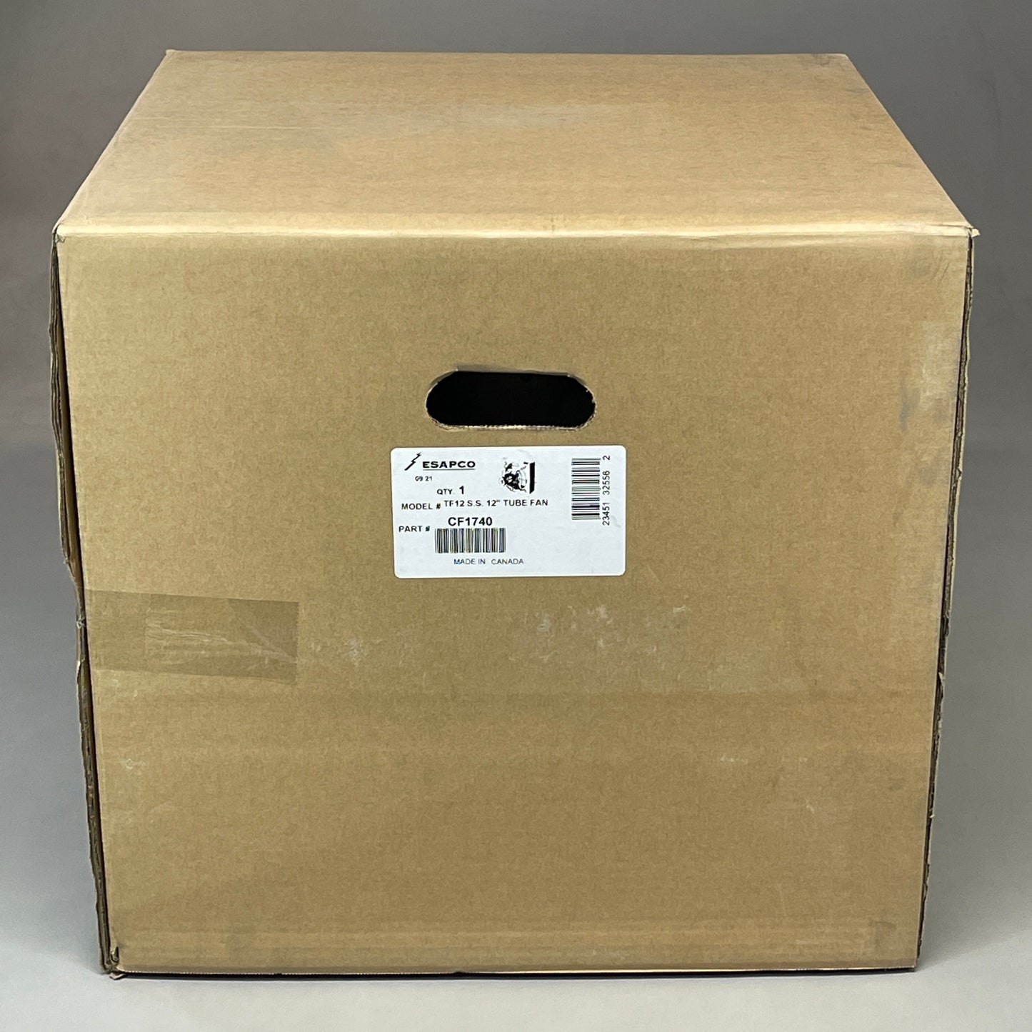 CANARM Tube Fan 12 Stainless Steel 1/4 HP Leeson Motor TF12S.S. CF1740 (New)