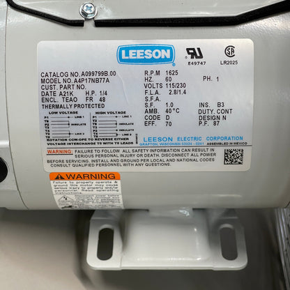 CANARM Tube Fan 12 Stainless Steel 1/4 HP Leeson Motor TF12S.S. CF1740 (New)