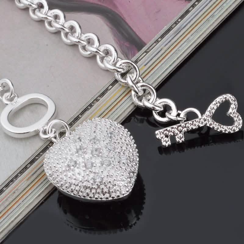 Key To My Heart Toggle Charm Bracelet