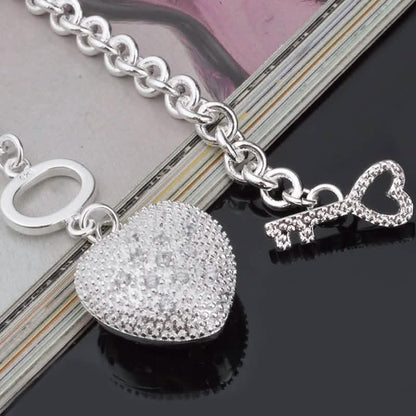Key To My Heart Toggle Charm Bracelet