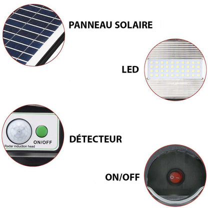 Lampadaire Solaire <br> Triple Spot 20/40/60 Watt