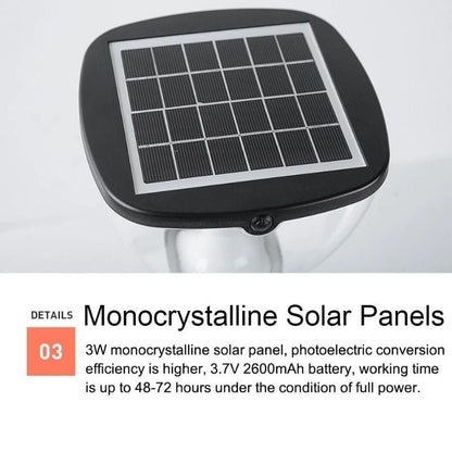 Lampe solaire design Lampadaire extérieur de luxe en Alu
