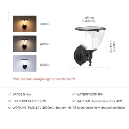 Lampe solaire design Lampadaire extérieur de luxe en Alu