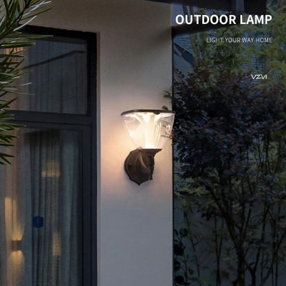 Lampe solaire design Lampadaire extérieur de luxe en Alu