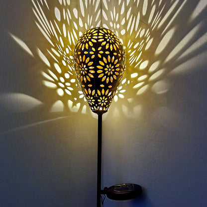 Lampe solaire jardin Piquet boule de coton