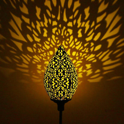 Lampe solaire jardin 'Piquet Goutte d'eau lumineuse