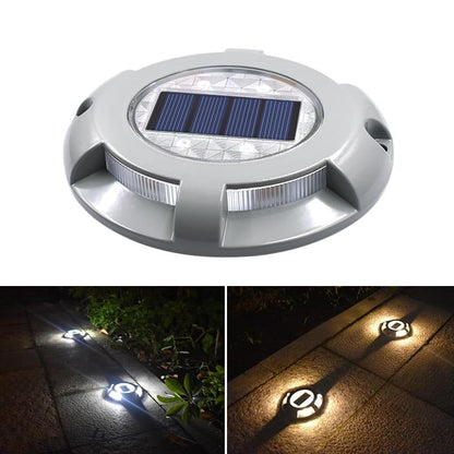 Lampe de sol solaire Goujon de Route Alu