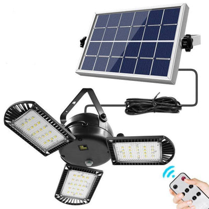 Lampe solaire jardin Triple Module 60 LED