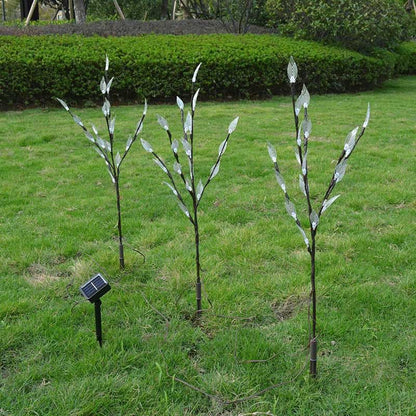 Lampe piquet solaire à branches lumineuse (3 PC)
