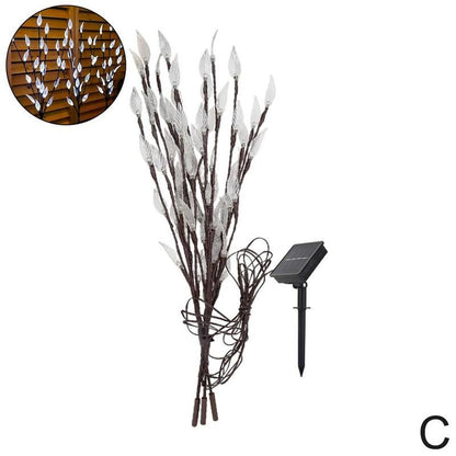 Lampe piquet solaire à branches lumineuse (3 PC)