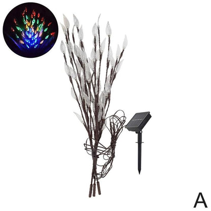 Lampe piquet solaire à branches lumineuse (3 PC)