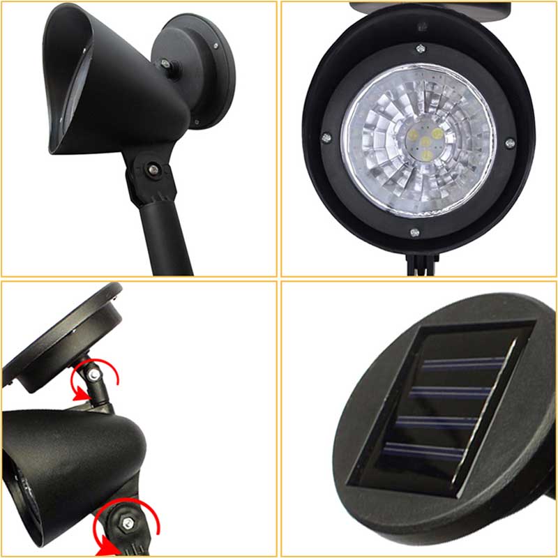 Piquet solaire jardin Mini Spot 4 LED